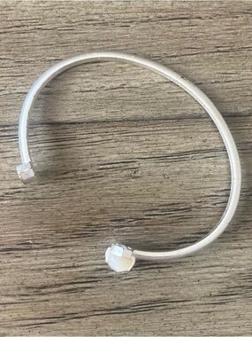 Kendra Scott Vada Silver Cuff Bracelet With White Stone